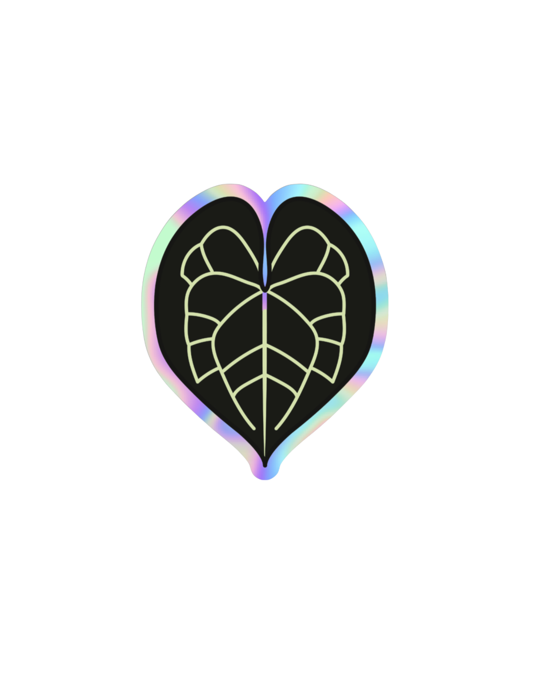 Anthurium Clarinervium Holographic Sticker